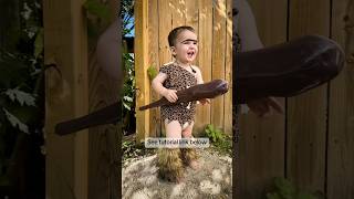 DIY Caveman Costumes for the Whole Family
