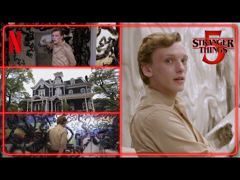 Stranger Things 5 | Jamie Campbell Bower Stranger Set Tour | Netflix