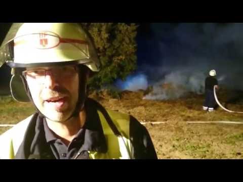 Strohballenbrand Üfingen / Alvesse