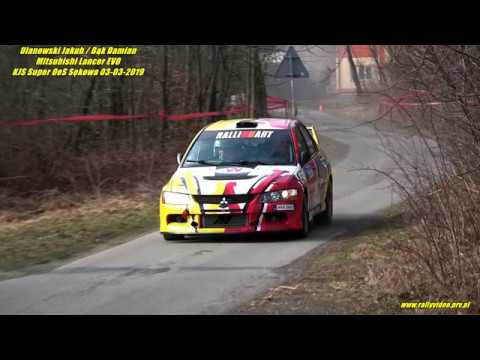 Ulanowski Jakub / Bąk Damian - Mitsubishi Lancer EVO - KJS Super OeS Sękowa 03-03-2019