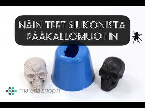 Helppo silikonimuotti pääkallosta - DIY-ohjeet Materialshop