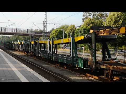 HECTORRAIL BR 182 531-4 mit leeren Autozug hat Durchfahrt in Stubben in Richtung Bremen