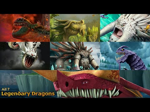 All 7 Legendary Dragons (With Cinematics, Resource Boosts, and Search Items) | Dragons: Rise of Berk