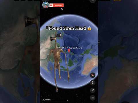 Siren Head Caught On Google Earth 😱 #shorts