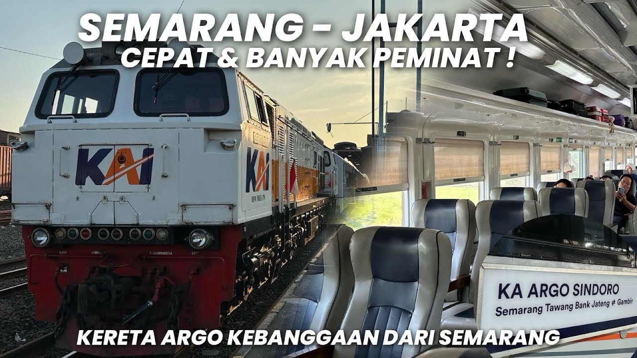 CEPAT & BANYAK PEMINAT JAM KEBERANGKATAN PAS‼️Naik KA Argo Sindoro Eksekutif Semarang - Jakarta