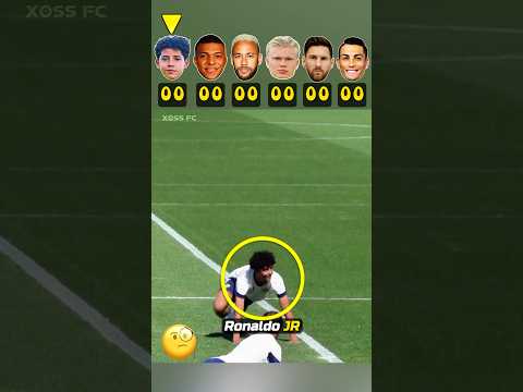 Ronaldo JR VS Mbappe VS Neymar VS Haaland VS Messi VS Ronaldo - Push Up Challenge 💪