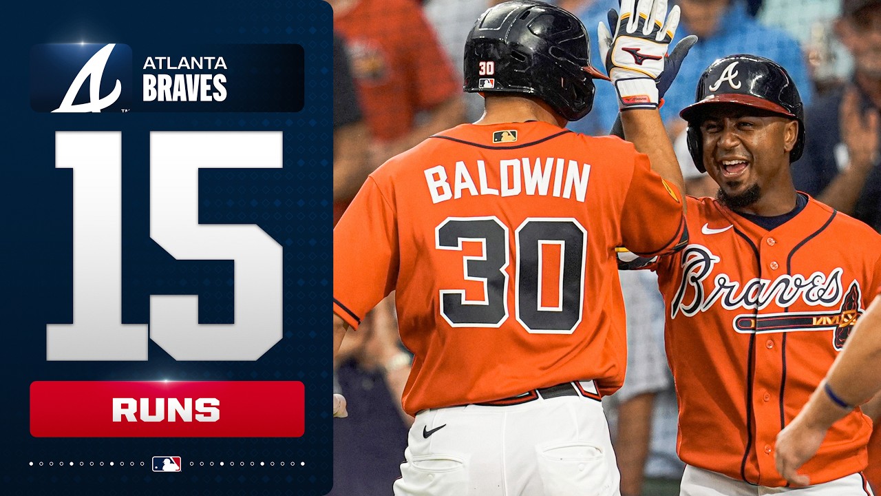 15 Runs 🤯 The Braves offense ERUPTS in big win over the Rangers | MLB Highlights