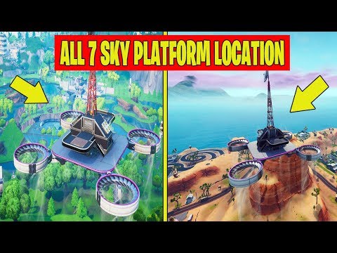 Fortnite Season 9 : WEEK 1 Challenges - Visit all sky platforms
