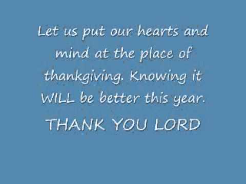 Thank you Lord For one more year - Grace Thrillers