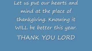 Thank you Lord For one more year - Grace Thrillers