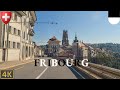 Driving Fribourg Switzerland 4K City Drive