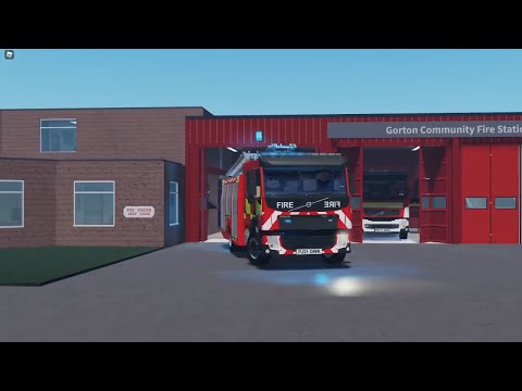 Gorton Double Pump Turnout - Greater Manchester Fire And Rescue Roblox