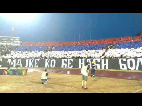 Grobari: Koreografija na utakmici Partizan - Budućnost