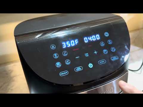 Reheat food in Gourmia Air Fryer / how to warm a hot pretzel