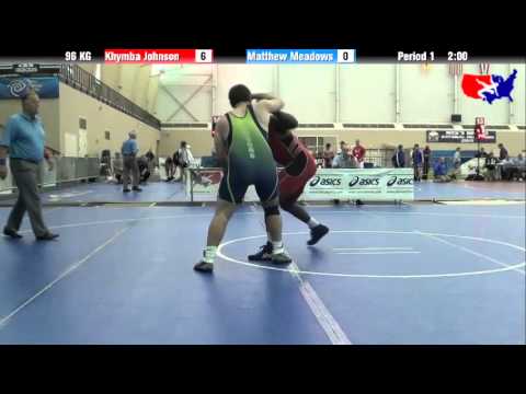 Khymba Johnson vs. Matthew Meadows at 2013 ASICS University Nationals - GR
