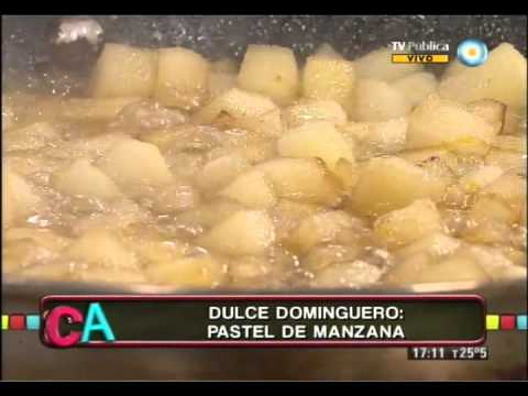 Pastel de manzana frito