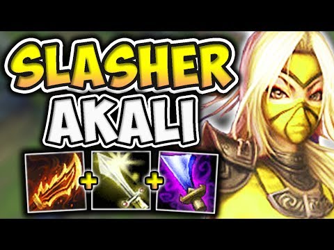 THIS ON-HIT AKALI BUILD HAS INSANE DAMAGE! SLASHER AKALI BUILD MELTS TANKS | League of Legends
