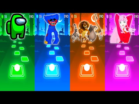 Among Us VS Huggy Wuggy VS I Like To Move It VS 2 Phut Hon - Tiles Hop EDM Rush