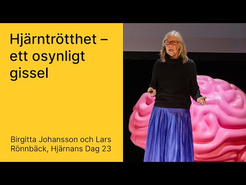 'Hjärntrötthet – ett osynligt gissel' med Lars Rönnbäck & Birgitta Johansson (Hjärnans Dag 2023)