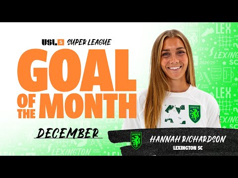 Take a BOW 👏 | USL Super League Goal Of the Month, December: Winner