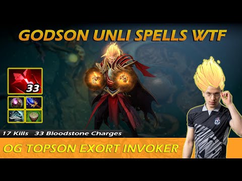 TOPSON INVOKER 33 BLOODSTONE CHARGES UNLI SPELLS WTF