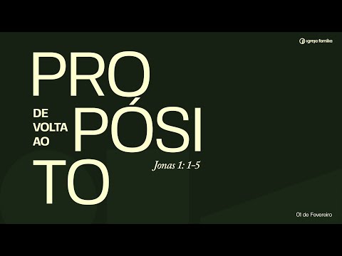 De volta ao propósito | Pr. Anderson Bomfim