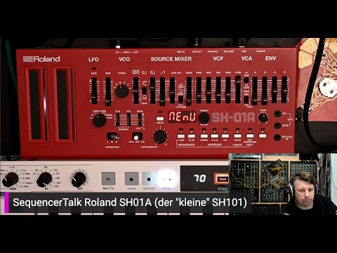 Roland SH-01A SequencerTalk Monolog („kleiner vierstimmiger SH-101“) Synthesizer