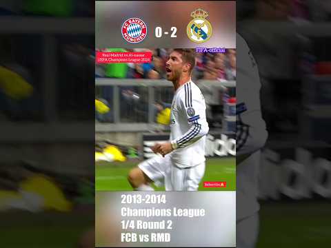 Fc Bayern Munich vs Real Madrid UEFA Champions League 2014⚽❤🔥#football #ronaldo #shortsfeed #shorts
