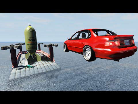EXPERIMENT - Cars vs Nuclear Bombs #8 - BeamNG Drive | CrashTherapy
