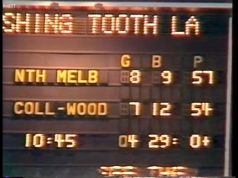 1980 VFL Night Grand Final - Collingwood vs North Melbourne, at Waverley Park.