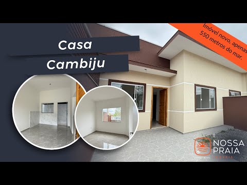 Vídeo - Casa com 2 dormitórios à venda, 43 m² por R$ 295.000,00 - Cambijú - Itapoá/SC - Casa em Cambiju, Itapoá - à venda - Nossa Praia Imóveis