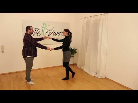 Discofox Figur: Rückenschieber lang aus 1/2 Brezel in Körbchen - gezeigt und gezählt