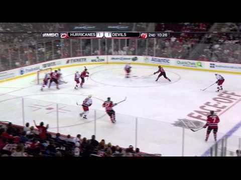 10/11/2011 New Jersey Devils vs. Carolina Hurricanes Mark Fayne Goal