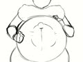 Pregnant Belly Kicking