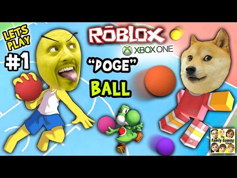Let's Play ROBLOX #1: Doge the Dog Ball aka Dodgeball (FGTEEV Xbox One 4 Rounds of Fun)