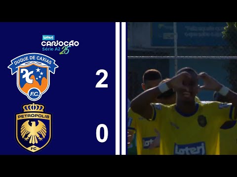CARIOCÃO LOTERJ SÉRIE A2 (2025) - TAÇA SANTOS DUMONT - 1ª RODADA - DUQUE DE CAXIAS 2X0 PETRÓPOLIS