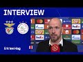 Ten Hag: 'Gingen af en toe iets te veel in emotie mee' | Reactie na Benfica - Ajax