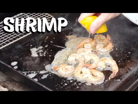 How to make Shrimp in 3 minutes on a Griddle