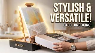 Desktop painting just got easier with this wooden easel DEAYOU