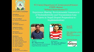 Environmental Assessment of Hydroelectricity and Transmission Line Projects in Nepal