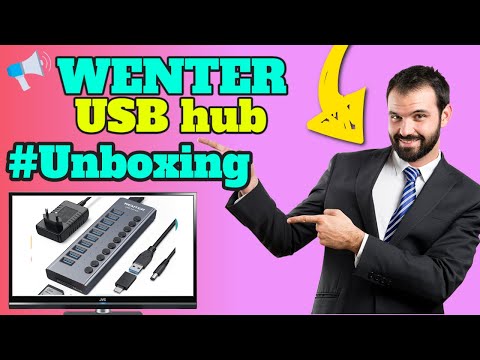 WENTER 10-Port USB 3.0 Hub - Unboxing & Første Indtryk!