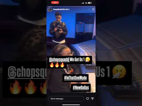 Chopsquad Dj working with Rising New Dallas artist #chopsquaddj #lildurk #kingvon #newdallas #fyp