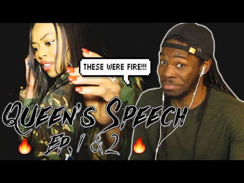AMERICAN REACTS TO LADY LESHURR - QUEEN'S SPEECH (Ep. 1 & 2) (UK RAP REACTION) [SHE'S TOO FIRE BRO!]