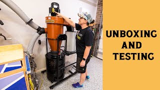 SHERWOOD DUST COLLECTOR 2HP, 2 STAGE - Unboxing, Construction and Testing