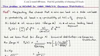 P.1 Simple application of the Gaussian approximation