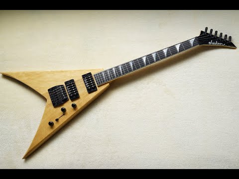 Jackson KV1 Dave Mustaine Korina 90s Megadeth Natural King V image 26