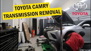 Toyota Camry Transmission Replacement How-To (ON JACK STANDS)