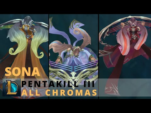 Pentakill Lost Chapter Sona All Chromas - League of Legends