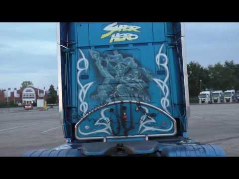 2x SCANIA V8 - Henrik Hansen Transport - Open Pipe Sound [HD]