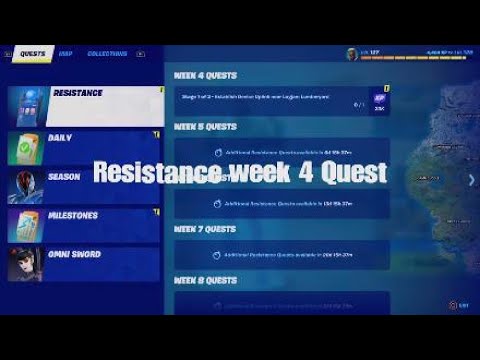(🔥🔥Fortnite Resistance Quest challenges Week 4🔥🔥)